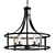 Palencia Chandelier: Artisan Pardo Wash 3D model small image 1