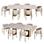 Elegant Dining Set 002 3D model small image 2