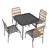 Modern Long 7-Piece Dining Set 3D model small image 3