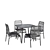 Modern Long 7-Piece Dining Set 3D model small image 5