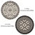 Versatile Round Rugs Set - No 309 3D model small image 3