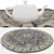 Versatile Round Rugs Set - No 309 3D model small image 4