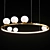 Nordic Round LED Pendant: Creative Dining Room Lighting 3D model small image 1