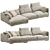 Bristol Sofa: Poliform Elegance 3D model small image 1