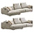 Bristol Sofa: Poliform Elegance 3D model small image 2