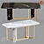 Marble MClassic Table: Stylish & Durable 3D model small image 1