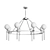 Elegant Montview Chandelier: OL1596 3D model small image 2