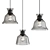 Elegant Salute Clear Pendant Light 3D model small image 1