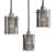 Sleek Grid Mini Pendant Light 3D model small image 1