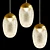 Elegant Gold Pendant Lamp - Lampatron Enterprise 3D model small image 1