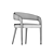 Lisette Dining Chair: Sleek and Modern 3D model small image 4