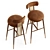 Blakey Bar Chair: Stylish Seating for Modern Spaces 3D model small image 3