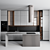 Modern Kitchen 3D Model 3D model small image 1