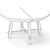 Modern Toscana Dining Set 3D model small image 6