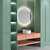 Modern Bath Set: Sink, Mirror, Wardrobe 3D model small image 2