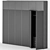 Modern 360cm Wardrobe: Sleek Design! 3D model small image 2