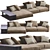 Poliform Bristol: Modern Millimeter Precision Sofa 3D model small image 1