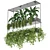 Metal Box Hanging Plant Set 3D model small image 1