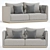 Elegant Denning Sofa for Perfect Interior 3D model small image 1