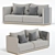 Elegant Denning Sofa for Perfect Interior 3D model small image 2