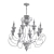 Empire Triumph 8 Light Chandelier 3D model small image 2