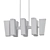 AERIN Designer Linear Chandelier 3D model small image 2