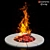 Cosmic Campfire: Portable Outdoor Bonfire 3D model small image 1