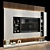 Sleek TV Storage Solution 3D model small image 3