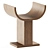 Sleek and Chic Marko Stool 3D model small image 1