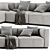 Contemporary Mex Cube Chaise: Stylish Sofa Ready for Relaxation 3D model small image 4