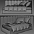 Modern Kids Bedroom Set 3D model small image 5