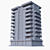 Modern Corona Redner Building Design 3D model small image 4