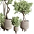 Concrete Pot Collection: Indoor Outdoor Plant Vase 3D model small image 3