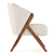 Zara Home Bouclé Armchair: Luxurious Upholstered Elegance 3D model small image 2