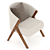 Zara Home Bouclé Armchair: Luxurious Upholstered Elegance 3D model small image 4
