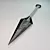 Stealth Black Ninja Kunai 3D model small image 1