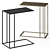 Sleek CB2 Mill Side Table 3D model small image 1