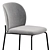 Modern PRINCETON Dining Chair 3D model small image 3