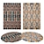 Versatile Rug Set: 8 Stunning Designs 3D model small image 1