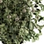 Botanical Bliss: Green Branch in Stone Vase 3D model small image 3