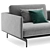 Modern and Luxurious Rolf Benz LIV Sofa 3D model small image 3