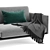 Modern and Luxurious Rolf Benz LIV Sofa 3D model small image 4