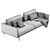 Modern and Luxurious Rolf Benz LIV Sofa 3D model small image 6