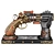 Steampunk Gun Hand Holder Replica 3D model small image 1