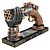 Steampunk Gun Hand Holder Replica 3D model small image 5