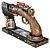 Steampunk Gun Hand Holder Replica 3D model small image 6