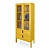 Yellow Glass Cabinet by Tenzo 3D model small image 1