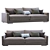 Modern Flexform Magnum Sofa - Timeless Elegance 3D model small image 3