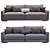 Modern Flexform Magnum Sofa - Timeless Elegance 3D model small image 5