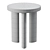 Modern Orbit Four Legged Stool 3D model small image 5